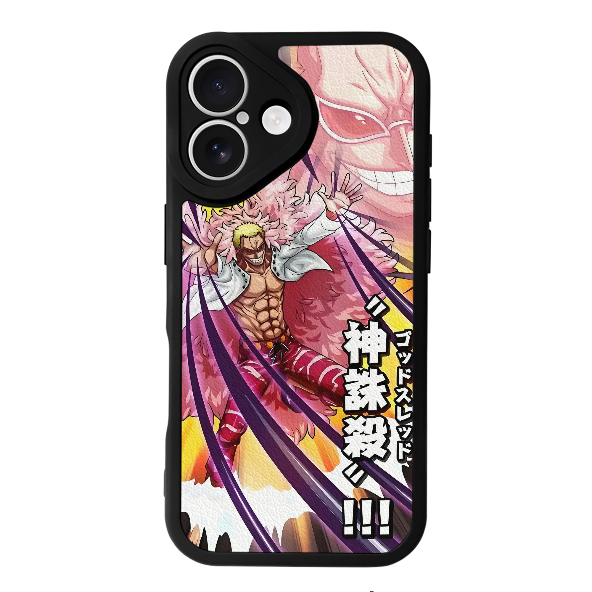 （画像用） ワンピース ONE PIECE 【iPhone 16シリーズ対応】シリコンスマホケース（レザー調） 材質：シリコン